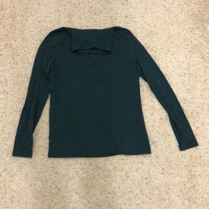 Talbots Forest Green turtle neck long sleeve small